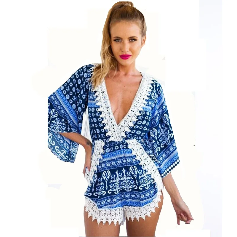 Купальник женский пляжный со шнуровкой 2018|rompers womens jumpsuit floral|sexy romper womensexy rompers |