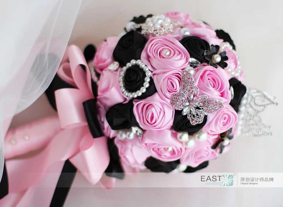 Брошь букет шелковая Свадебная Королевская корона свадебный подружки невесты