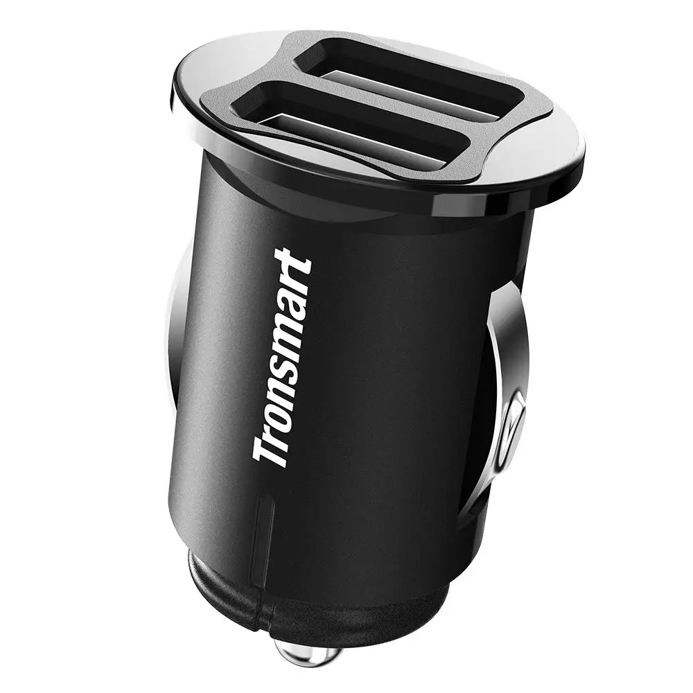 Tronsmart C24 Dual USB Автомобильное зарядное устройство для телефона зарядка samsung xiaomi ios