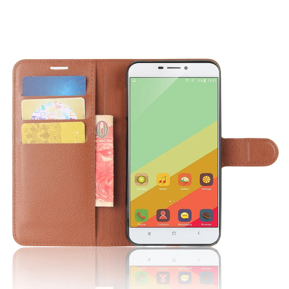 Чехол U20Plus для Oukitel U20 Plus кожаный защитный чехол бумажник с отделением карт и