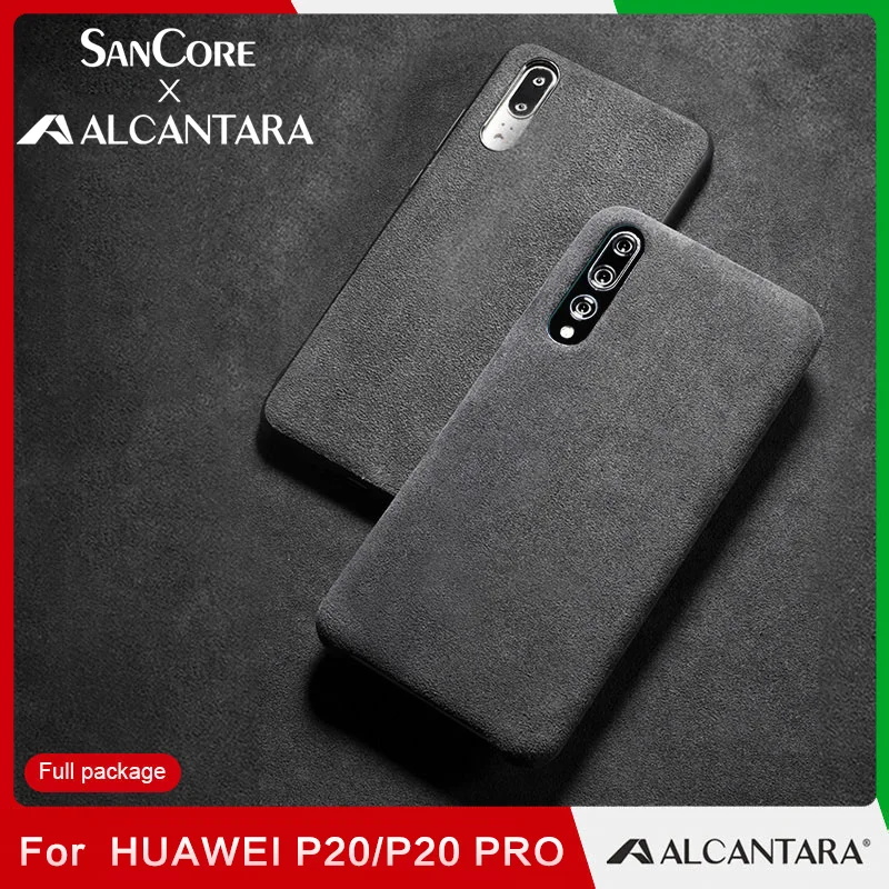 Чехол для мобильного телефона SanCore HUAWEI P20 pro phoneCase из кожи ALCANTARA все включено модный