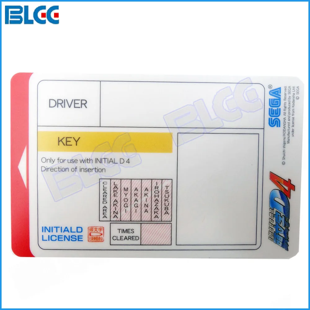Оригинальная Начальная карта памяти D4 для Initiald D Car Racing Game аксессуары аркадных