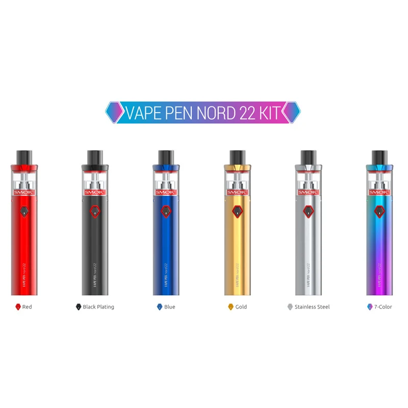 Электронная сигарета SMOK VAPE PEN Nord 19 атомайзер 2 мл с аккумулятором 1300 мАч емкость 2000