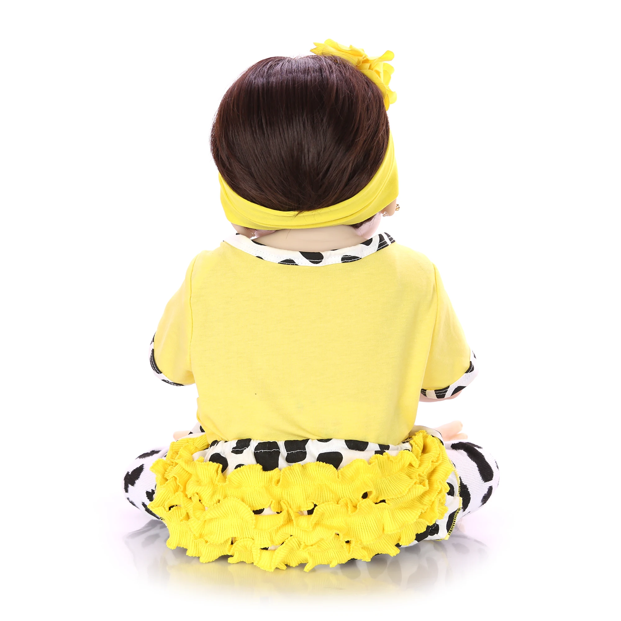 Коллекционные куклы Reborn Baby 23 ''57 см, полностью виниловые куклы, так по-настоящему как девочка, живая кукла в Бразилии, игрушки для малышей, bebe, подарки на день рождения