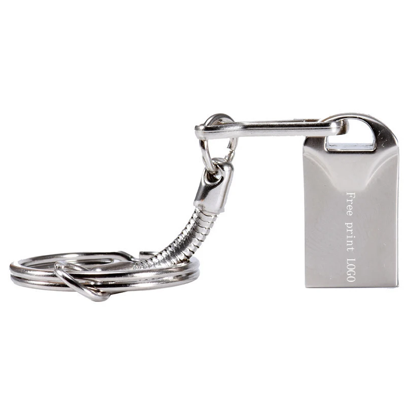 Silver JASTER(5 бесплатных логотипов) USB 2,0 Горячая Новинка Водонепроницаемая металлическая карта памяти USB флеш-накопитель 4 ГБ 16 ГБ 32 ГБ 64 ГБ флеш-накопитель u диск - Цвет: Silver
