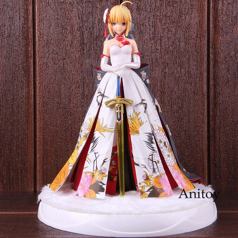 Платье-кимоно Fate Stay Night Saber Ver. ПВХ Fate фигурка Коллекционная модель игрушки
