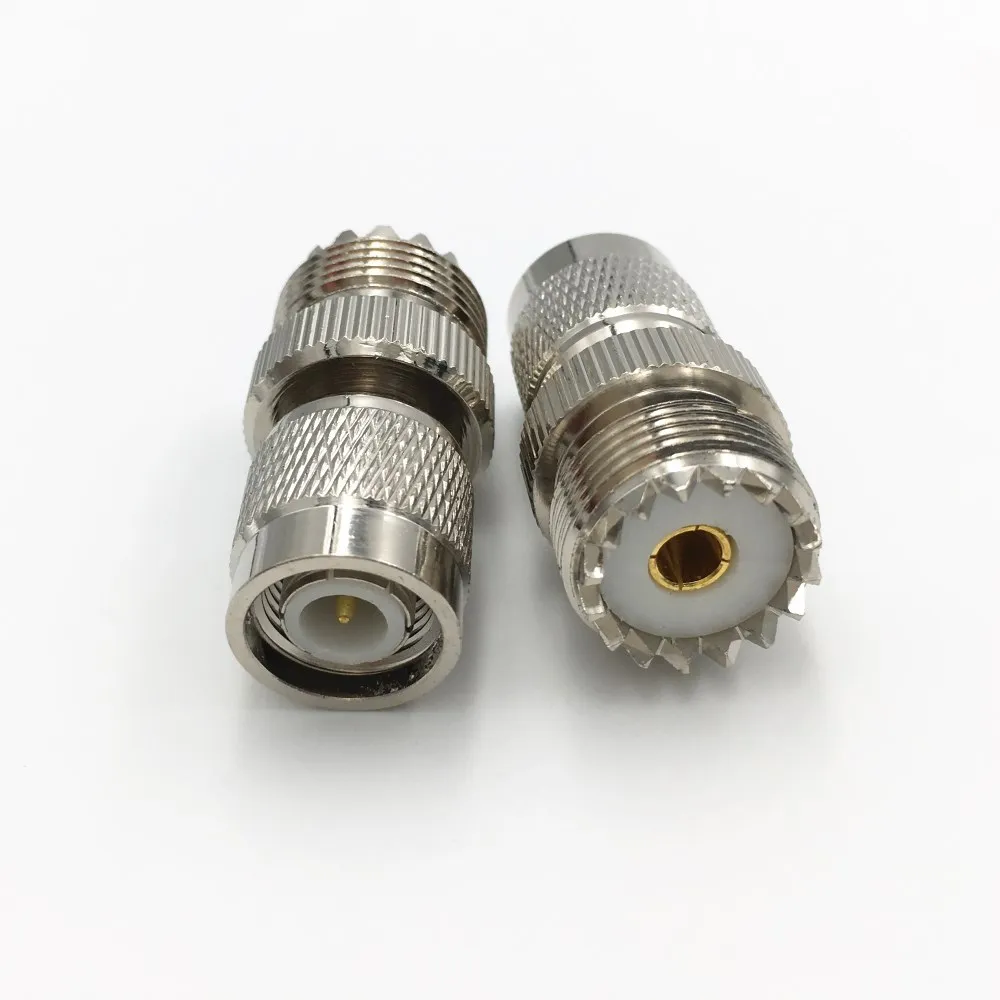 1 шт латунный TNC штекер к UHF SO239 гнездовой разъем RF прямой коаксиальный адаптер для