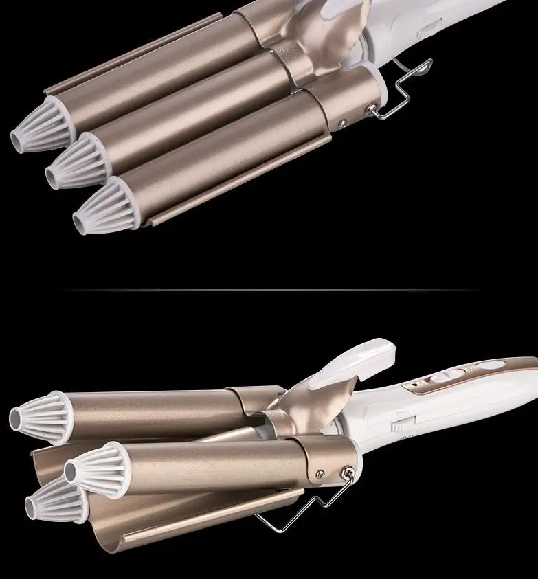 Hot sales in the first three cone rod curlers does not hurt tube of curling hair curler H - 20 22 water ripple spl | Красота и