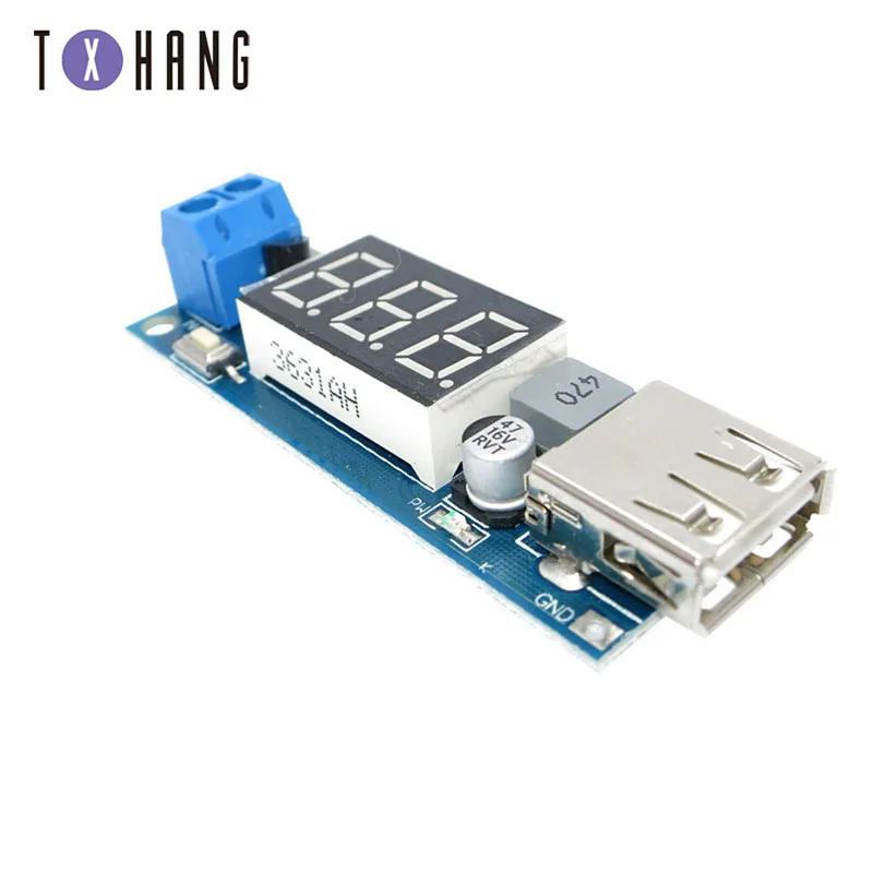 USB понижающий модуль регулятора напряжения DC-DC конвертер зарядное устройство для
