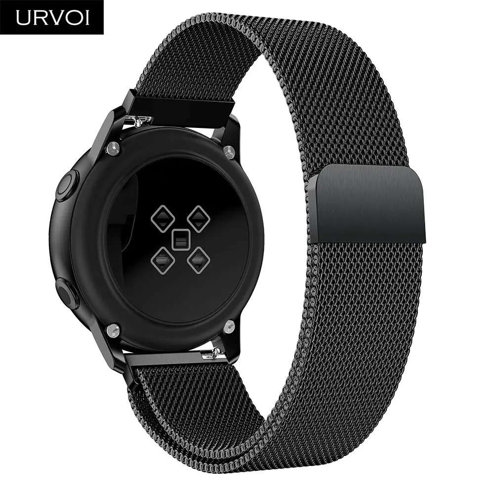 URVOI Миланская петля для Galaxy watch активный ремешок для Galaxy watch нержавеющая сталь Магнитная Регулируемая пряжка с адаптером