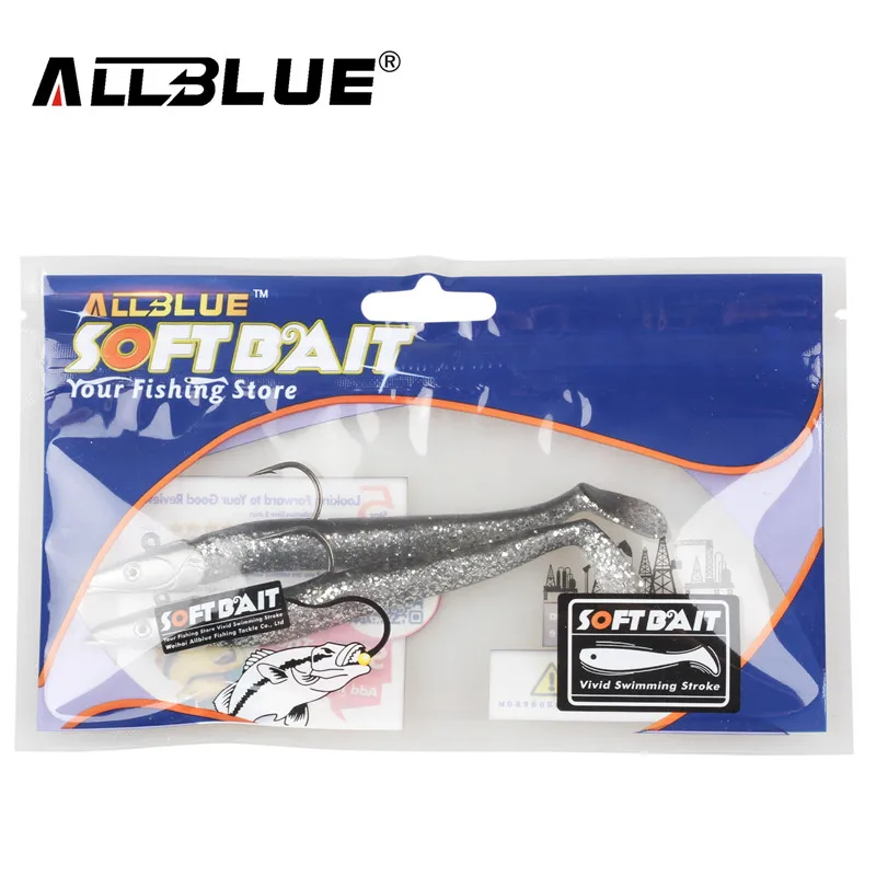 ALLBLUE 2 шт./лот джиг голова мягкая рыболовная приманка 21 г 11 см свинцовая для рыбы