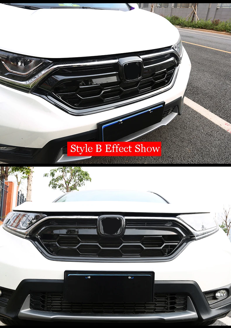 Для Honda CR-V CRV передний бампер гоночная решетка гриль глянцевая черная крышка гриль замена автомобиль Стайлинг автозапчасти