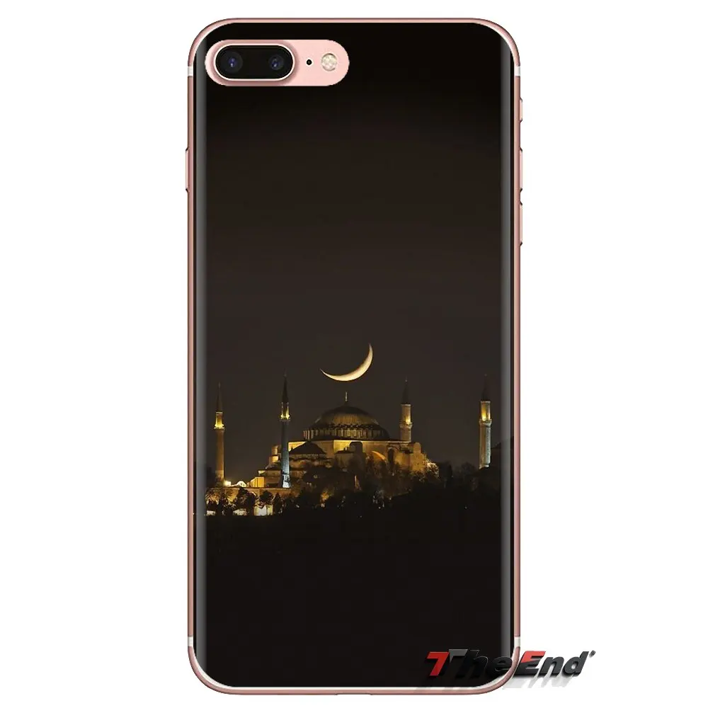 For Samsung Galaxy S3 S4 S5 Mini S6 S7 Edge S8 S9 S10 Plus Note 3 4 5 8 9 TPU Transparent Skin Cover European city Istnbul Night |