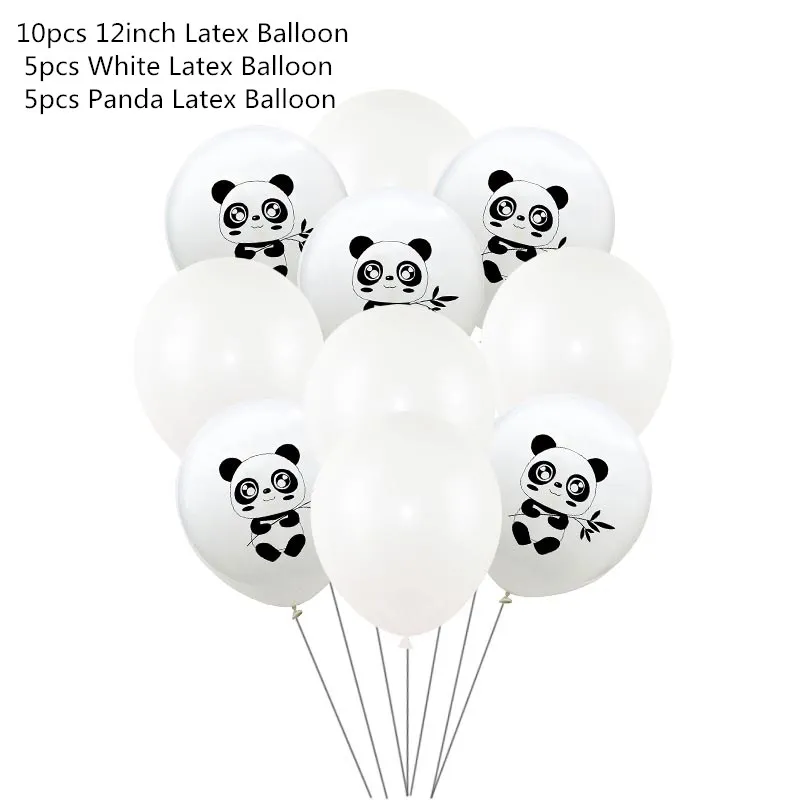 10pcs mix balloon 5 Мультяшные воздушные шары из фольги с пандой, воздушные гелиевые воздушные шары для вечеринки в честь Дня Рождения, аксессуары для детского душа, детские игрушки - Цвет: 10pcs mix balloon 5