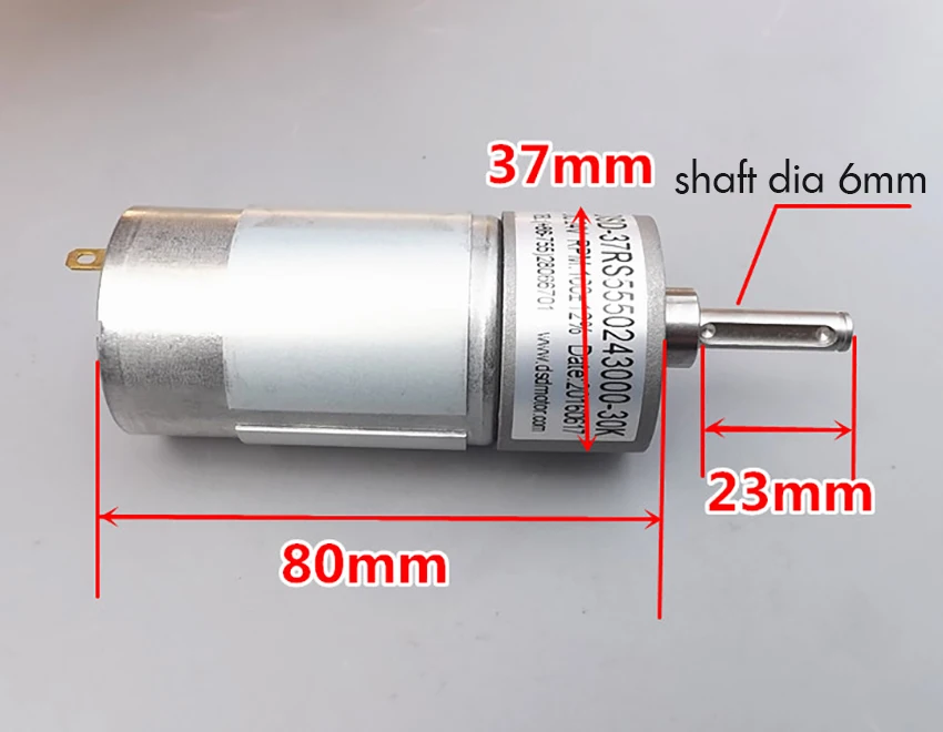 1 шт. 550 Шестерни мотор-редуктор постоянного тока 12 V-24 V переменного тока, 50-100 об/мин Электрический микро Скорость снижение Шестерни ed мотор Выход вал 6 мм Диаметр металлический Шестерни коробка