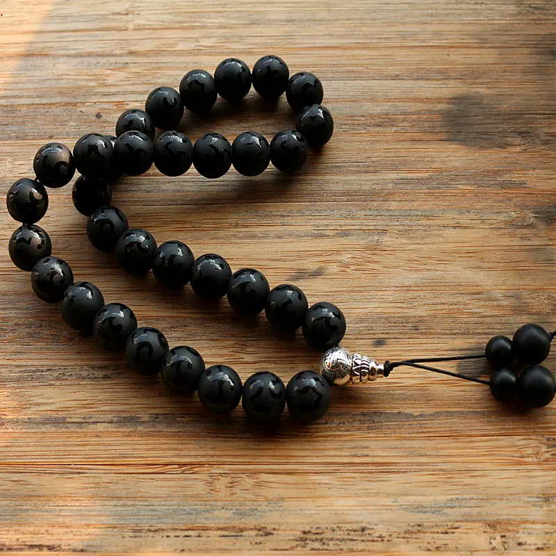 Четки из 33 черных камней для молитвы мужчин и женщин|prayer beads|33 prayer beadsmuslim tasbih |