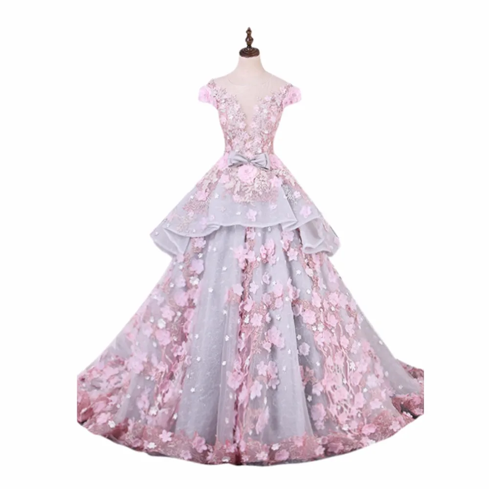

ANTI Luxury Princess Quinceanera Dresses 2019 Lavender Ball Gown Tulle Beaded Crystals Appliques Lace Cheap Quinceanera Gowns