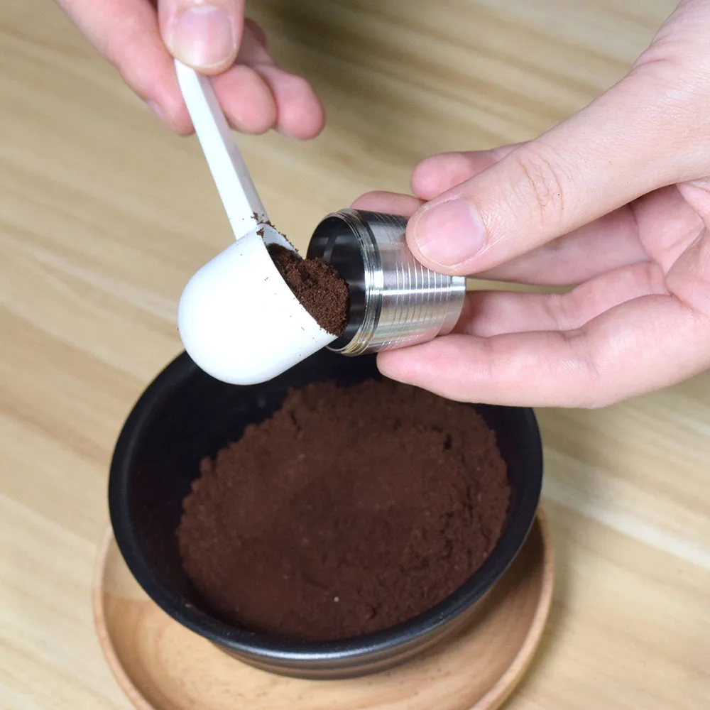 3 шт многоразовая Нержавеющая Сталь Nespresso многоразовая кофейная капсула для заправки чашки фильтр Nespresso машина для приготовления капсул с 60 крышками