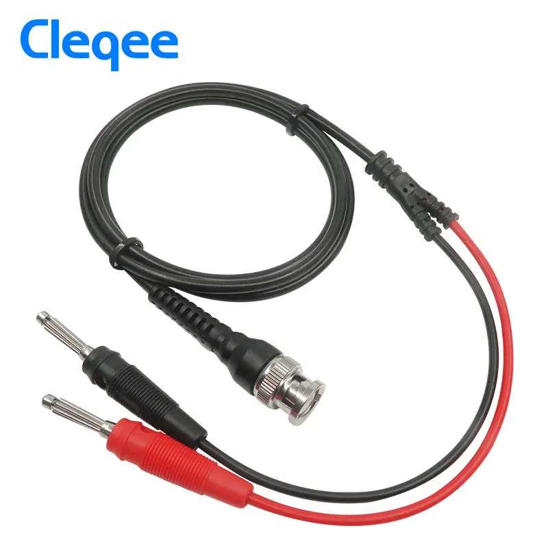 Cleqee P1008A BNC Q9 на двойной 4 мм Штабелируемый Банановый штекер с испытательными
