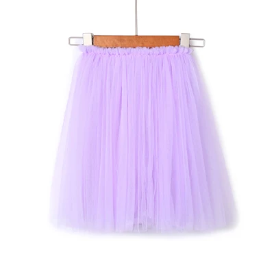 purple От 1 до 8 лет, модная одежда для девочек Милая пышная мягкая фатиновая юбка-пачка для девочек юбка-американка для принцессы, Рождественские юбки для девочек бальное платье - Цвет: purple