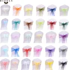 Чехол для стула из органзы с бантом, 1 шт.