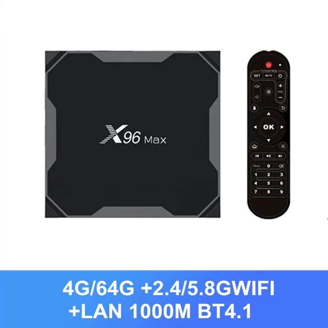 4GB 64GB LAN1000M X96Max X2 Смарт ТВ приставка Android 8,1 Amlogic S905X2 LPDDR4 Четырехъядерный 4 ГБ 32 ГБ 64 Гб 2,4G и 5 ГГц Wifi BT 1000M 4K телеприставка X96Max X2 - Цвет: 4GB 64GB LAN1000M