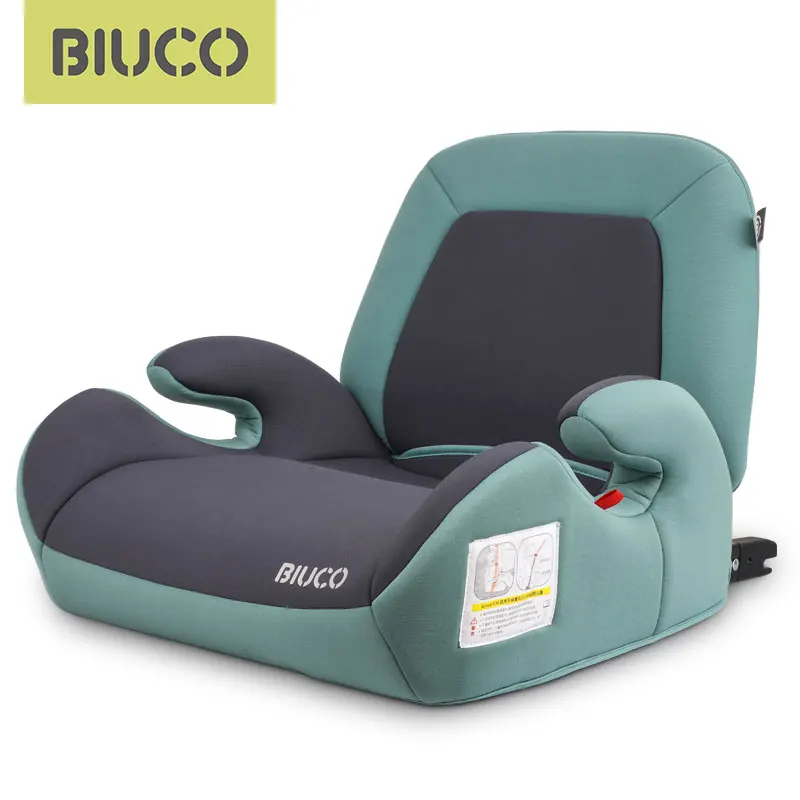 BIUCO автомобильное кресло-бустер с разъемом ISOFIX детские автомобильные безопасные сиденья увеличенная Подушка сиденья подходит для детей От 3 до 12 лет