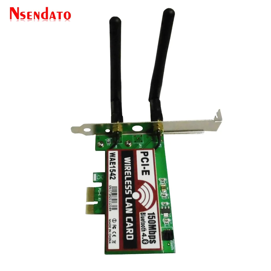 Bluetooth4.0 Беспроводной 50M PCI E Express Card Expresscard адаптер 150 Мбит/с WI FI сети LAN Ethernet сетевой