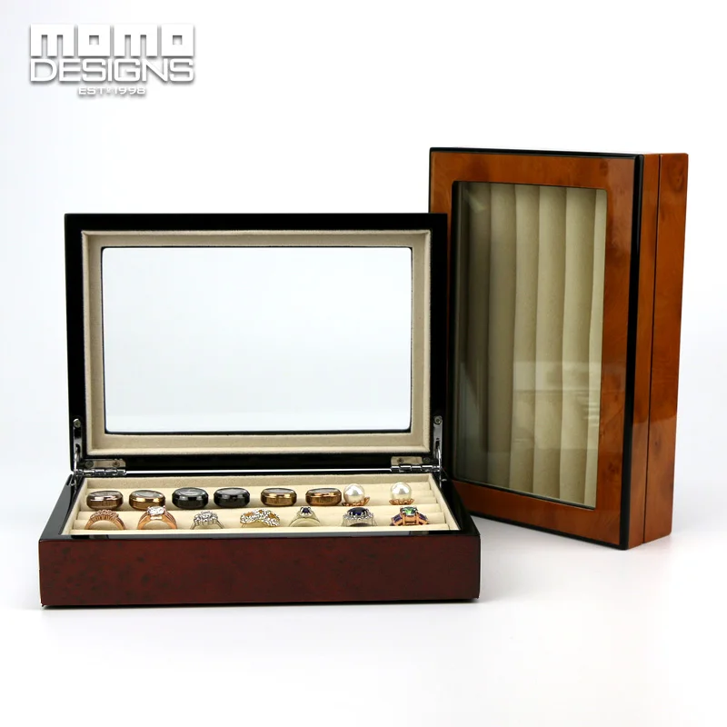 Деревянная шкатулка для ювелирных изделий запонок сережек хранения под заказ