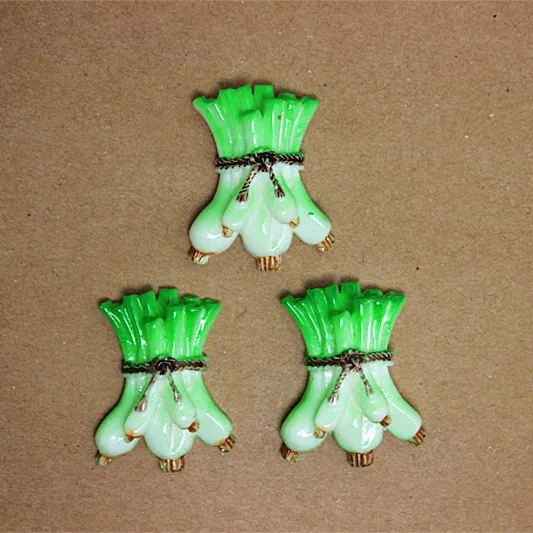 10 шт. 18*26 мм милый Чеснок Растительное Кабошон из ювелирной смолы набор сделай сам