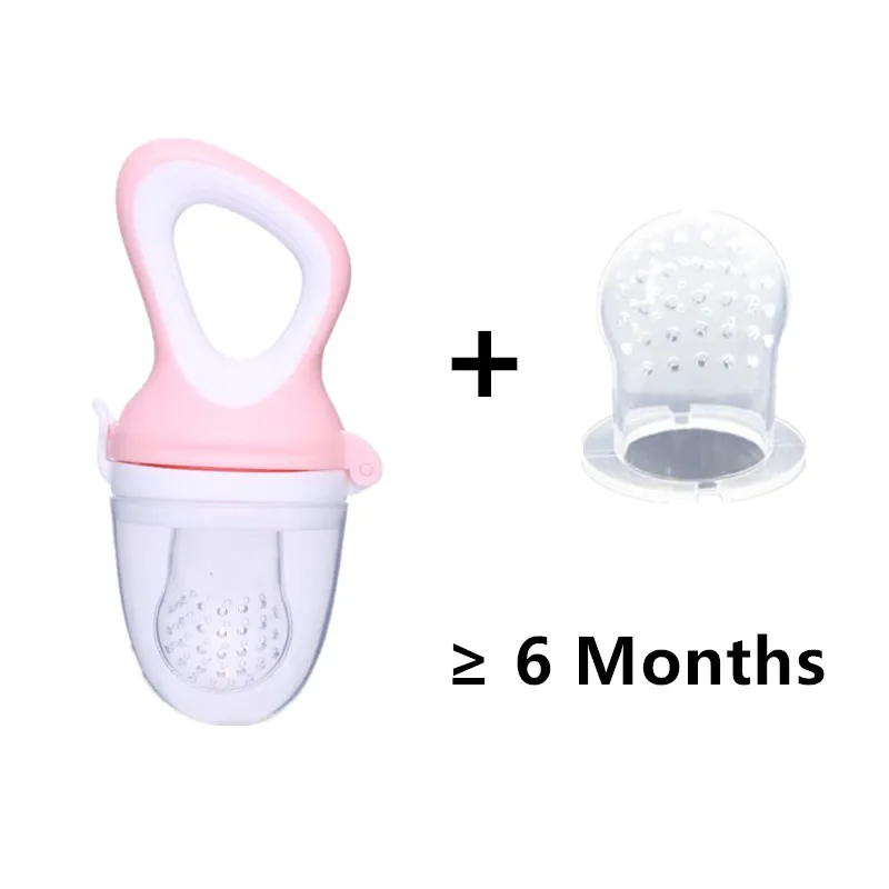 Pink M Для новорожденных Baby Nibbler свежий Еда соски-пустышки кормушка для бутылки с водой для детей ребенок фруктов обучение соска для кормления соска детские соски-пустышки бутылочки - Цвет: Pink M