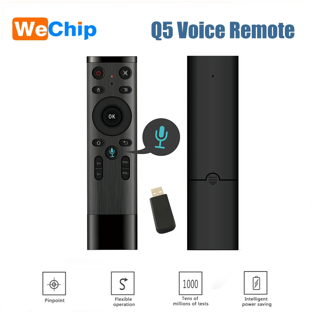 Wechip Голосовое управление Fly Air Mouse для игры с гироскопом 2 4 ГГц беспроводной