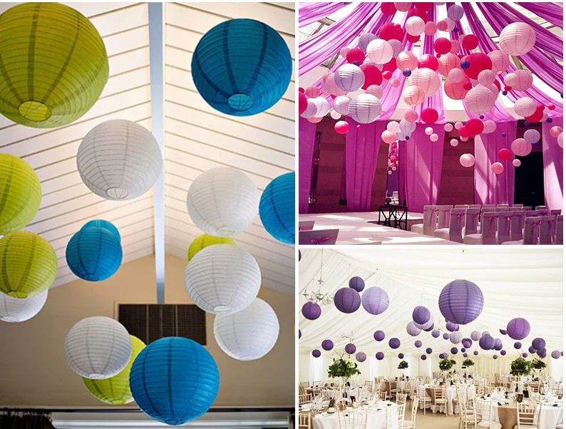 Китайский круглый водонепроницаемый тканевый фонарь 1 шт. складной потолочный