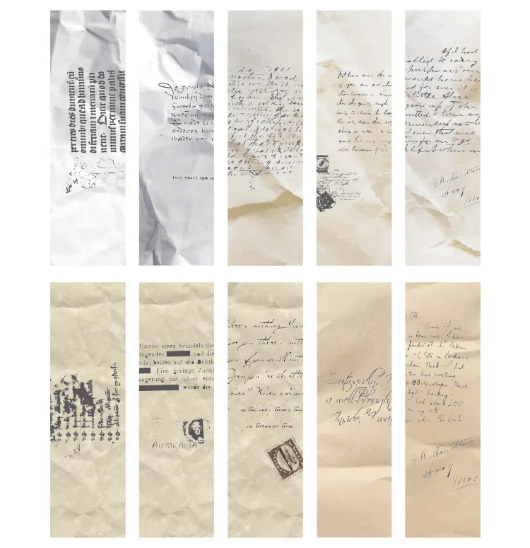30 шт./упак. Ретро Письмо Поэзия Закладка для книги Бумага закладки Винтаж страничная Закладка школьные канцелярские принадлежности Papeleria sl2076