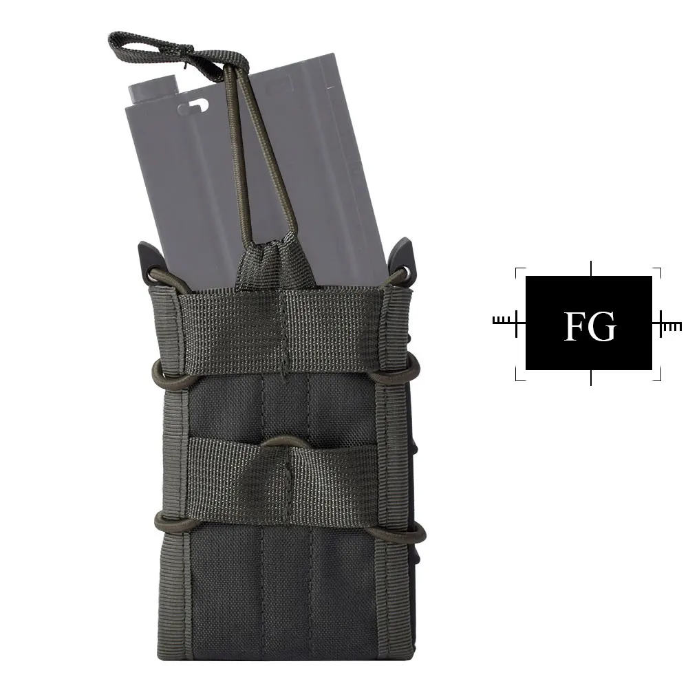 FG Emersongear одиночный блок подсумок Военная Униформа Молл Чехол вертикальный Интимные аксессуары для M4/m14/AK/G3/g36 горец em6345 - Цвет: FG