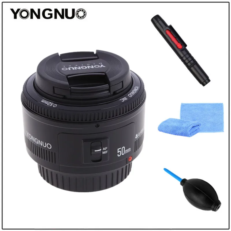 YONGNUO 50 мм YN50MM F1.8 большая апертура Автофокус Объектив EF AF/MF для Canon EOS 600D 550D 70D 700D 750D 1100D 1200D 1300D 200D