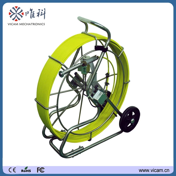 Кабель 100 м из стекловолокна с нажимным стержнем нержавеющая сталь