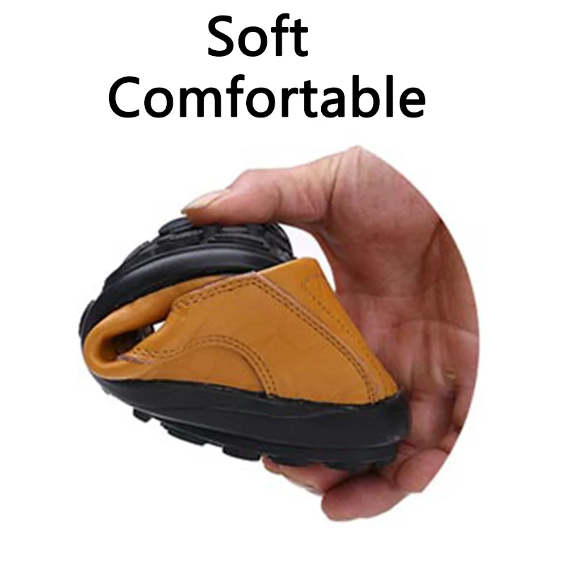 MARSON Men’s Casual Shoes Handmade Comfortable Leather Flats Shoe High Quality Loafers Men Breathable Slip on Big Size | Обувь