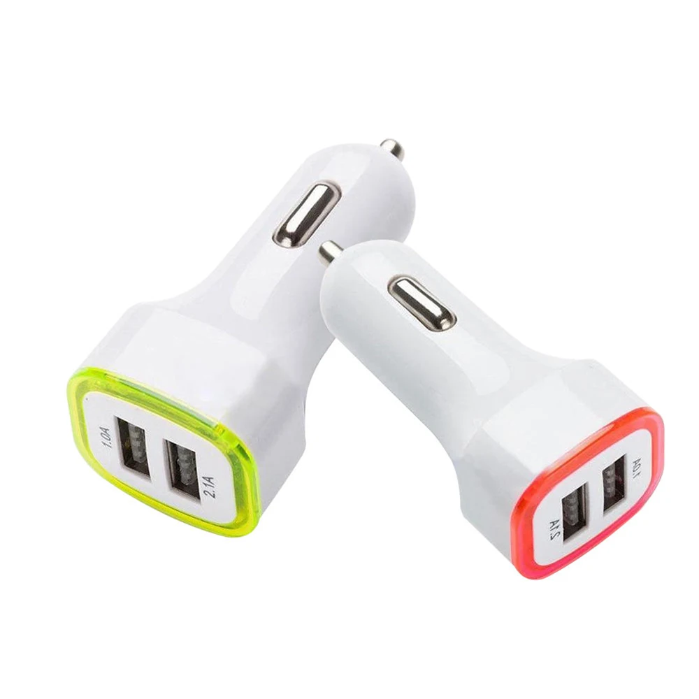 Универсальное автомобильное зарядное устройство светодиодный дисплей USB 2 0 1 А