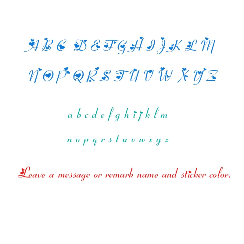 Персонализированные наклейки на стену с надписью Love Word DIY Art Name для детской