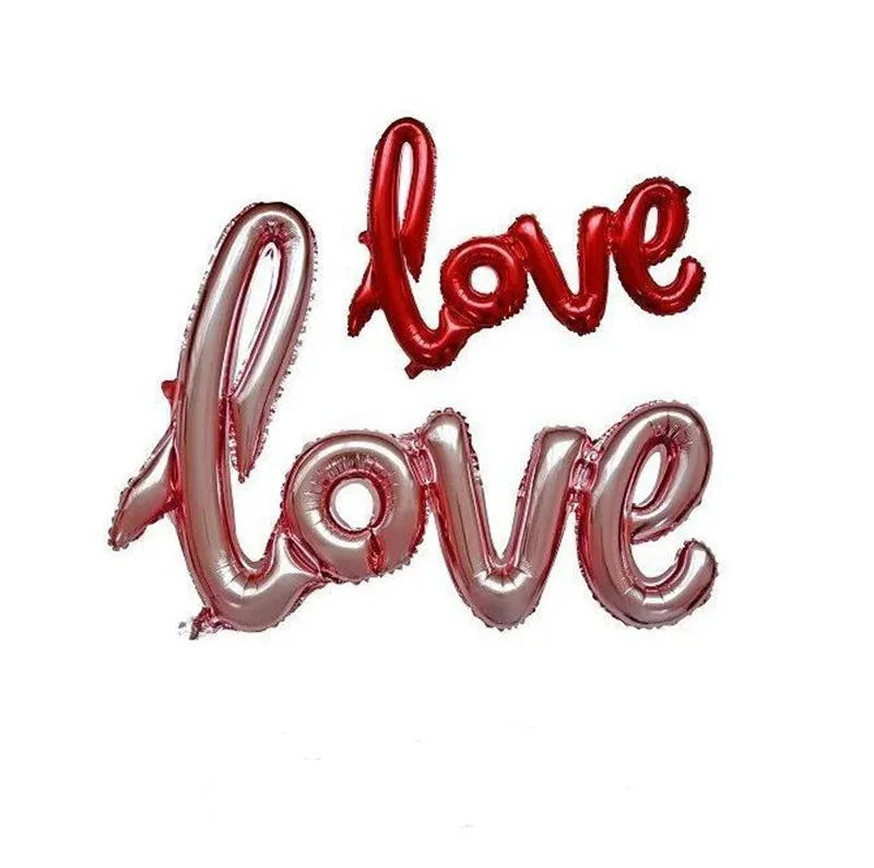 1 шт лигатуры Love письмо Фольга шар Юбилей на свадьбу, на День святого Валентина для вечеринки, дня рождения украшения хрустальный шар надувной бокал для шампанского