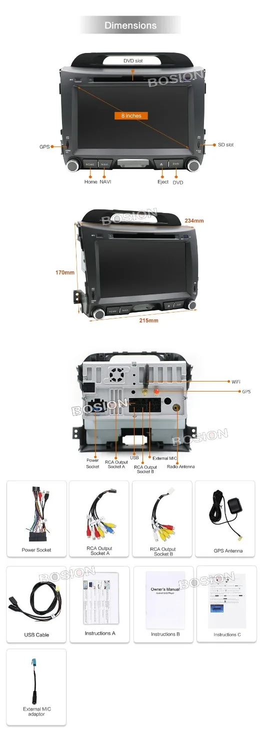 2 din автомобильное радио gps android 9 0 автомобильный dvd для kia sportage R 2014 2011 2013 2015