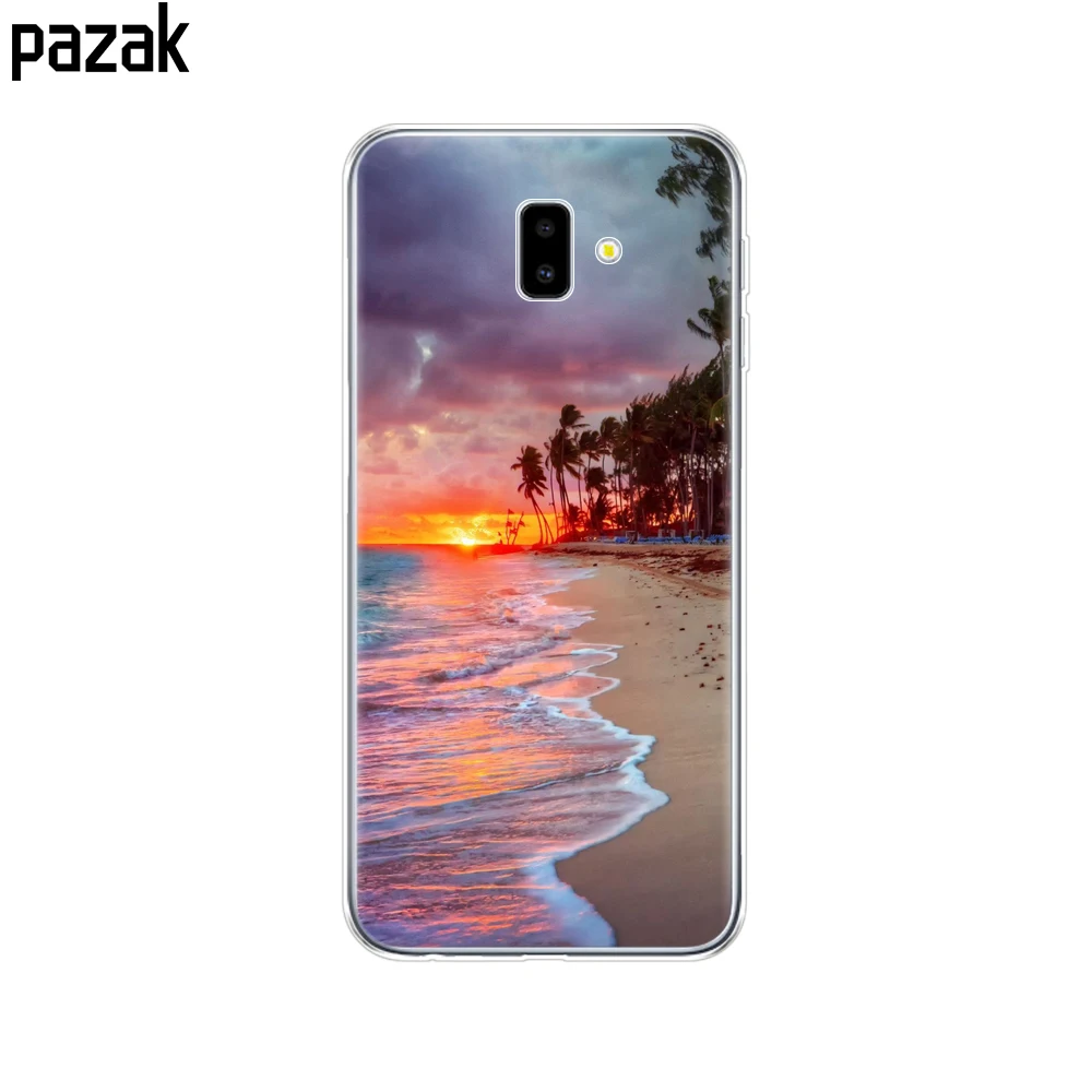 52372 Для samsung J6 J6+ чехол coque мягкий чехол из термополиуретана и силикона для samsung Galaxy J6Plus J 6 Plus J610 J610F Capas противоударный - Цвет: 52372