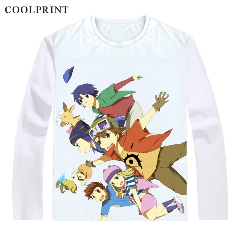 Dejitaru Monsuta Digimon 4 T-Shirt Multi-style Long Sleeve Shirts Frontier Dejimon Furontia Takuya Kanbara Cosplay Shirt | Мужская
