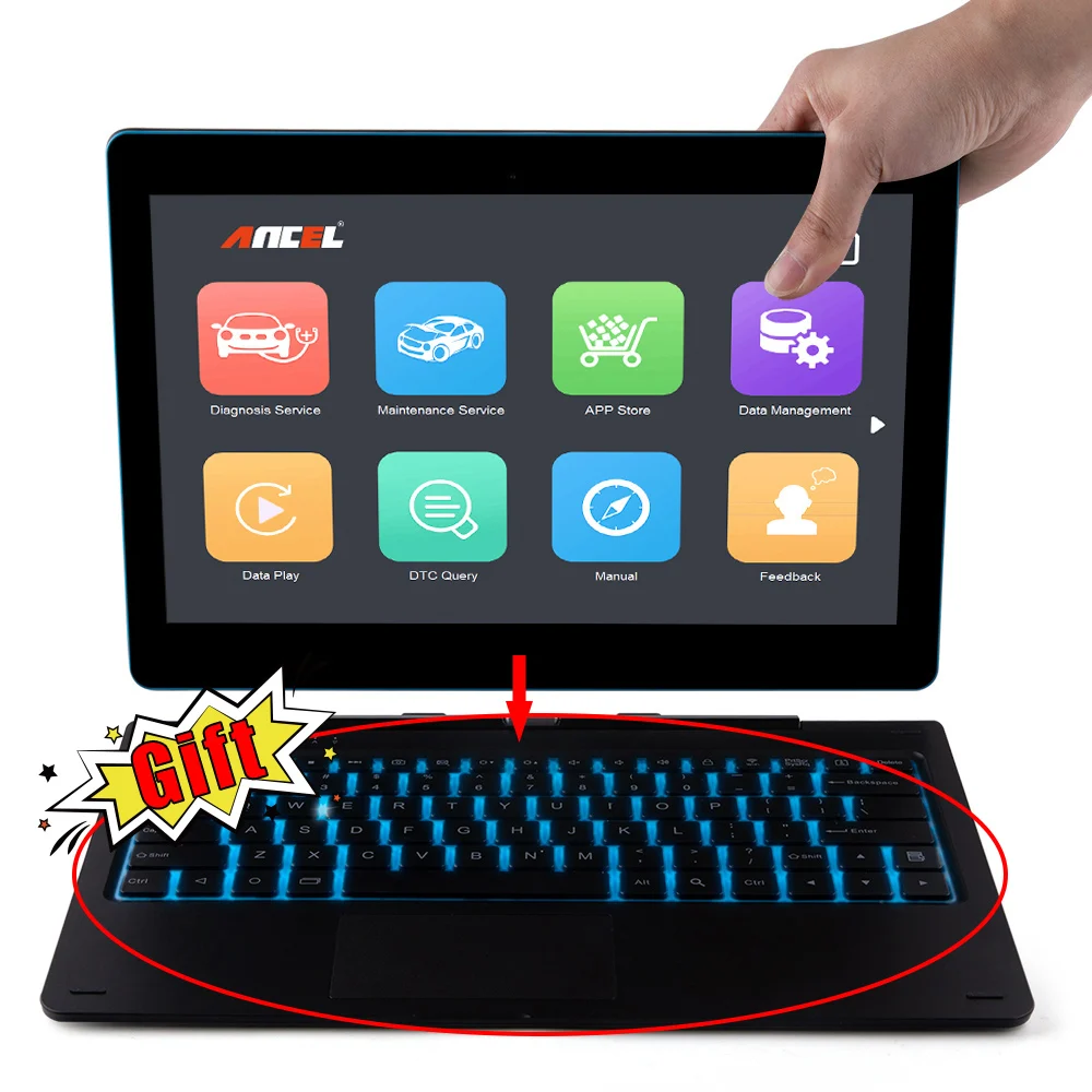 Ancel X5 Pro wifi полная система диагностический инструмент OBD2 автомобильный сканер ABS SRS сброс 11 дюймов планшет OBD2 сканирующий инструмент на португальский