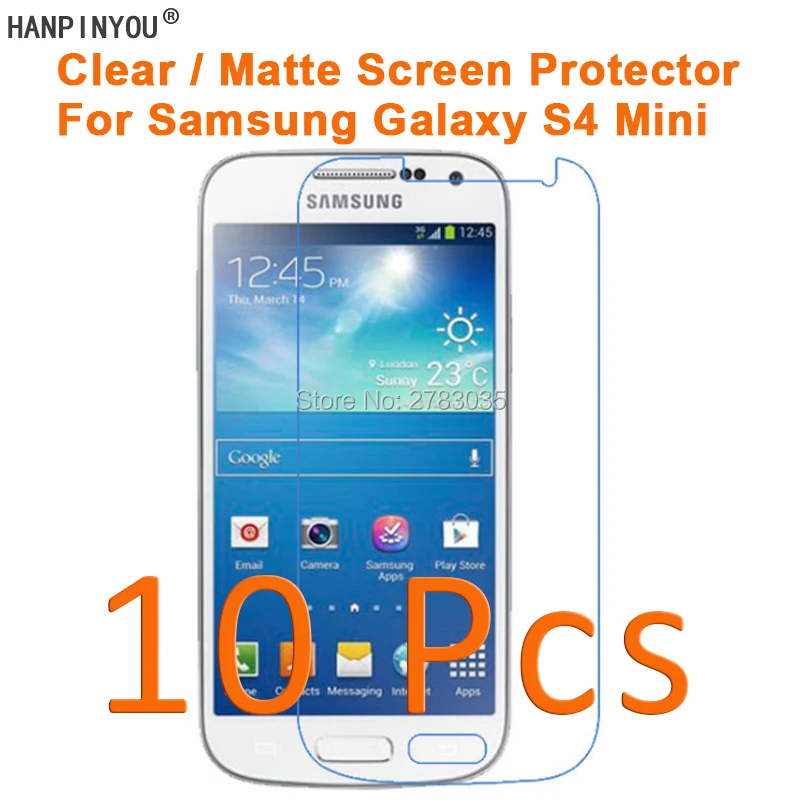 10 шт. для Samsung Galaxy S4 Mini i9190 4 3 &quotHD Прозрачная/Антибликовая матовая защитная пленка