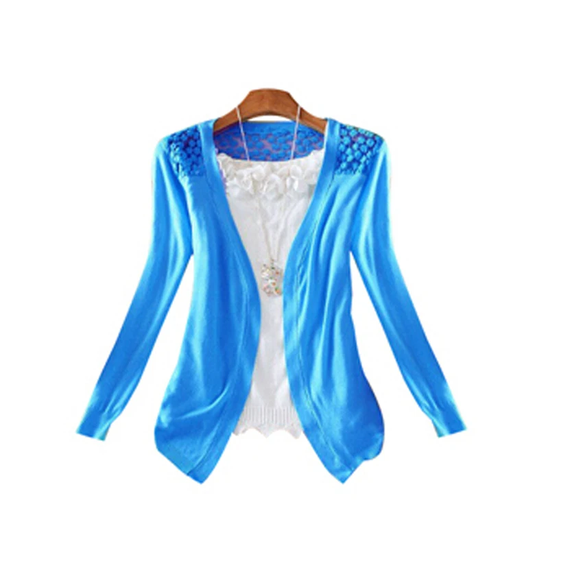 ГОРЯЧИЕ святого валентина подарок Мода 10 цвет Женщины Кардиган Продажа Кружева