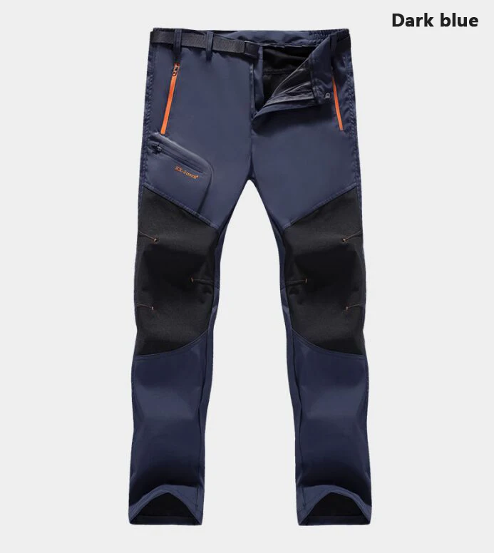 Dark blue Для мужчин 6XL летний горячий сезон походные кальсоны отслеживание рыбы во время рыбалки кемпинг восхождение Run мотобрюки плюс размеры водонепроница - Цвет: Dark blue