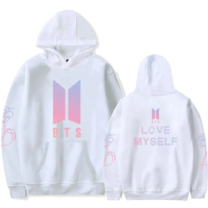 Мужской весенний и осенний хлопковый Молодежный модный свитер BTS Love Yourself Same Paragraph