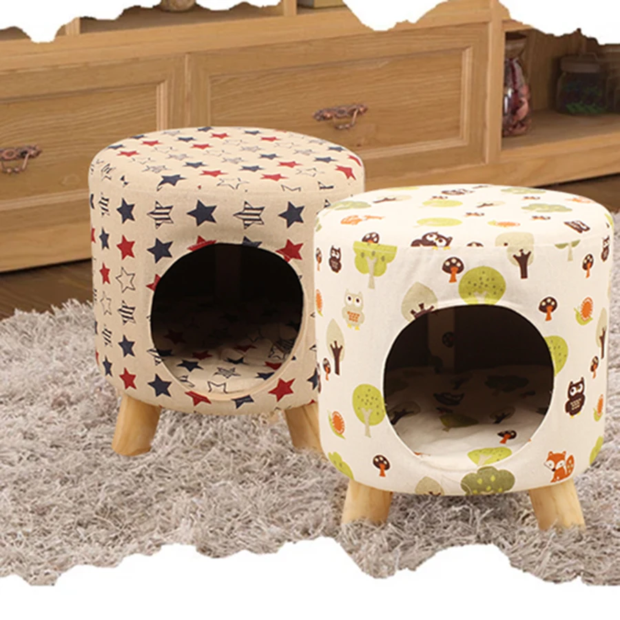 Кошки несколько стилей табурет гнездо креативные мягкие маленькие палатки лоток